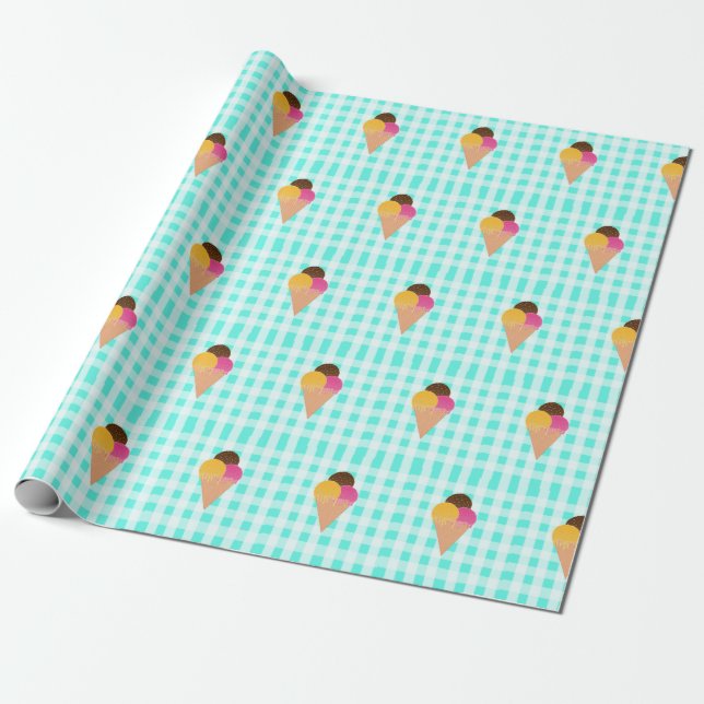 Waffelkegel Geschenkpapier (Ungerollt)