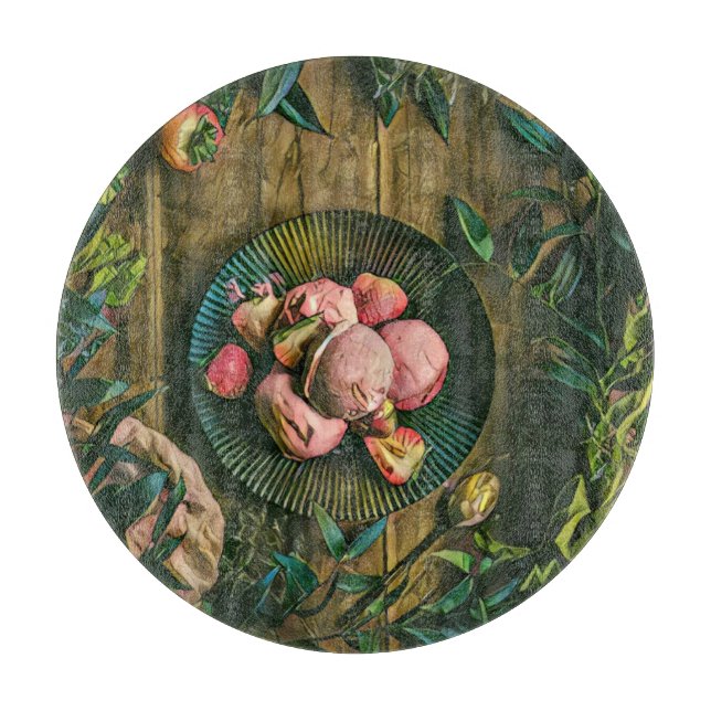 Waffelkegel Schneidebrett (Vorderseite)