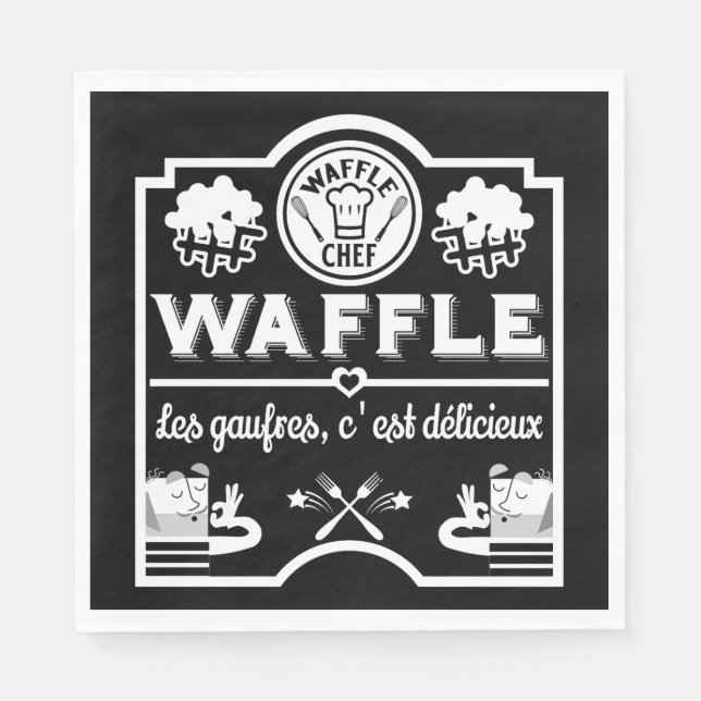 WaffelKoch Serviette (Vorderseite)