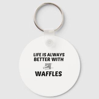 WAFFELLEBEN IST BESSER SCHLÜSSELANHÄNGER