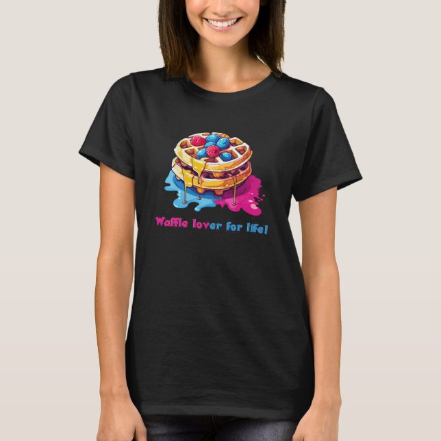 Waffelliebhaber T-Shirt (Vorderseite)