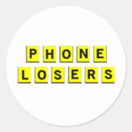 Waffelloser aus Amerika Runder Aufkleber