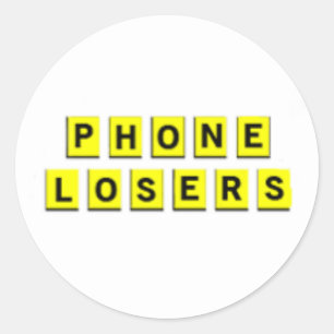 Waffelloser aus Amerika Runder Aufkleber