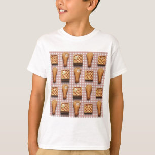Waffeln aus Gingham T-Shirt