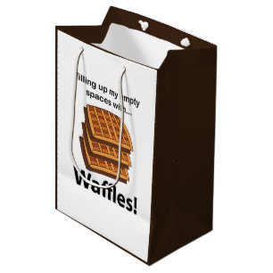 Waffeln, die meine leeren Räume mit Waffeln füllen Mittlere Geschenktüte