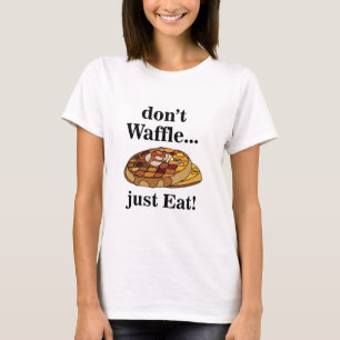 Waffeln Essen Lustig T-Shirt