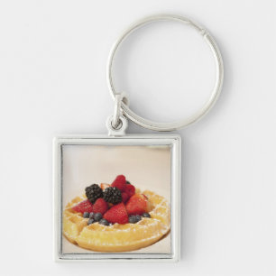 Waffeln, frisch schlüsselanhänger