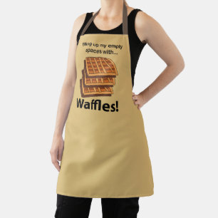 Waffeln füllen meine leeren Räume mit Waffeln  Schürze