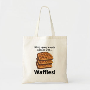 Waffeln füllen meine leeren Räume mit Waffeln  Tragetasche