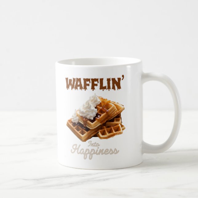 Waffeln" in Glück Kaffeetasse (Rechts)