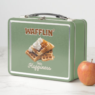 Waffeln" in Glück Metall Brotdose