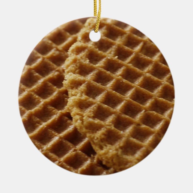 Waffeln Keramik Ornament (Vorne)