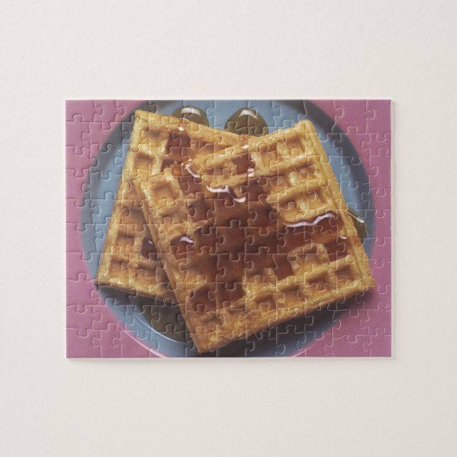 Waffeln mit Sirup (Horizontal)