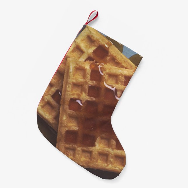 Waffeln mit Sirup Kleiner Weihnachtsstrumpf (Vorderansicht (hängend))
