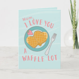 Waffeln Mother's Day Custom Design Karte
