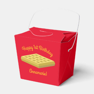 Waffeln Niedliches Frühstück Brunch Kinder 1. Ge Geschenkschachtel