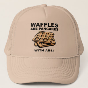 Waffeln Pancakes mit ABS Funny Ball Cap Hut Truckerkappe