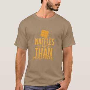 Waffeln sind besser als Pfannkuchen-Gebäck retro T-Shirt