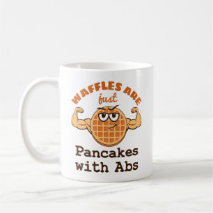Waffeln sind nur Pfannkuchen mit Waffellover Kaffeetasse