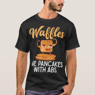 Waffeln sind Pfannkuchen mit sonnigen Waffeln T-Shirt