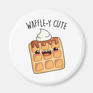 Waffely Funny Waffle Pun Magnet