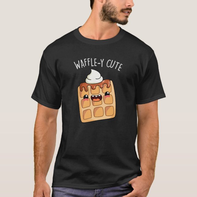 Waffely Funny Waffle Pun T-Shirt (Vorderseite)