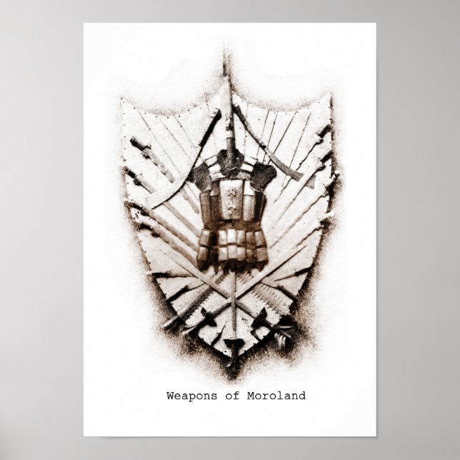 Waffen aus Moroland Print Poster (Vorne)