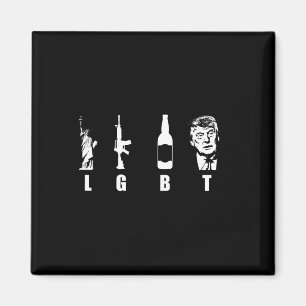 Waffen Beer Trump 2020 - Trump Pence Maga Magnet