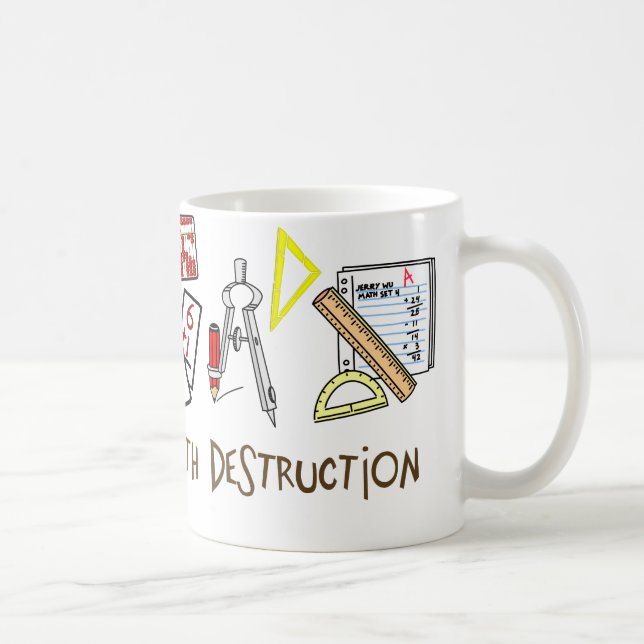 Waffen der Mathe-Zerstörung Kaffeetasse (Rechts)