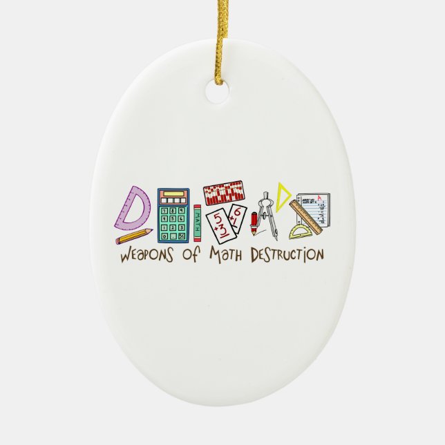 Waffen der Mathe-Zerstörung Keramik Ornament (Vorne)