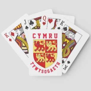 Waffen des mittelalterlichen Fürstentums Wales Spielkarten