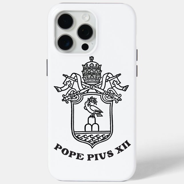Waffen des Papstes Pius XII Case-Mate iPhone Hülle (Rückseite)