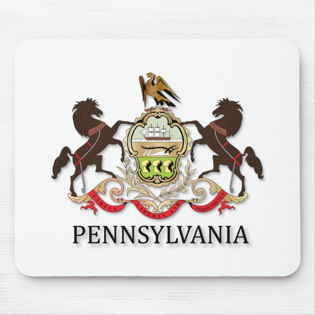Waffen des Staat Pennsylvania Mousepad (Vorne)