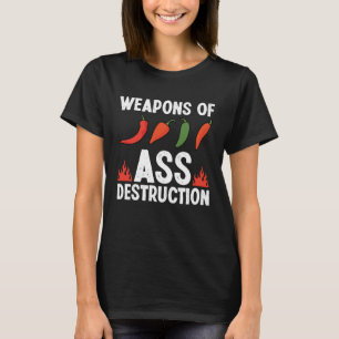 Waffen, die Chili zerstören, scharfe Lebensmittel T-Shirt