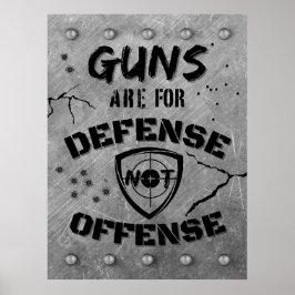 Waffen dienen nicht der Verteidigung Poster