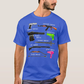 Waffen für Metallmusik T-Shirt
