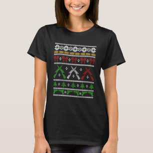 Waffen für Weihnachten hässlich Sweater Gun Rechte T-Shirt