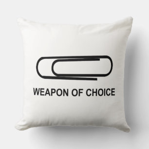 WAFFEN-Papier-Clip - Funny Paperclip Kissen
