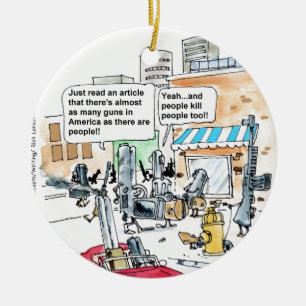 Waffen töten keine lustigen Geschenke, T-Shirts &  Keramik Ornament