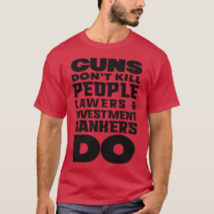 Waffen töten Menschen schwarz T-Shirt