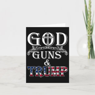 Waffen und Trump Shirt 2. Zusatzartikel zum Shirt  Karte