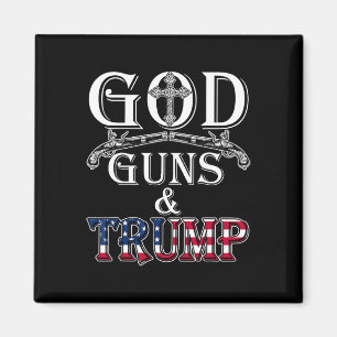 Waffen und Trump Shirt 2. Zusatzartikel zum Shirt Magnet