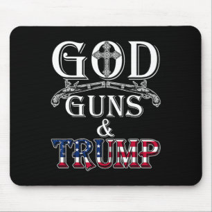 Waffen und Trump Shirt 2. Zusatzartikel zum Shirt Mousepad