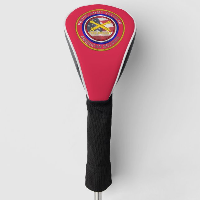 Waffenartillerie für Kriegsveteranen Golf Headcover (Vorderseite)