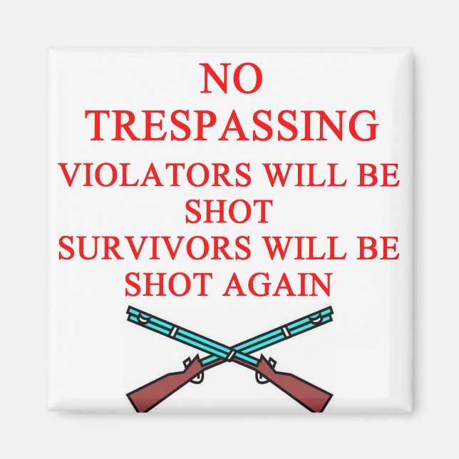 Waffenbesitzer Magnet (Vorne)