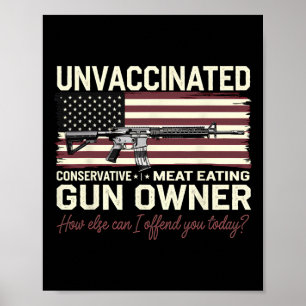 Waffenbesitzer USA-Flagge Änderung Geschenk für Ko Poster