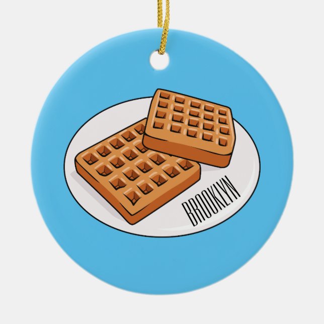 Waffenillustrierung des Cartoon Keramik Ornament (Vorne)