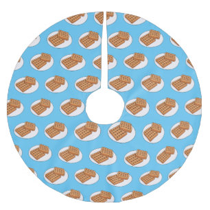 Waffenillustrierung des Cartoon Polyester Weihnachtsbaumdecke