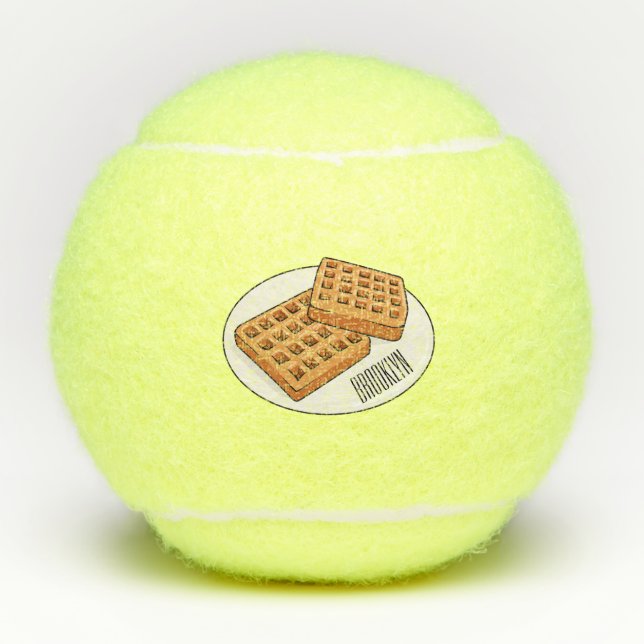 Waffenillustrierung des Cartoon Tennisbälle (Vorderseite)