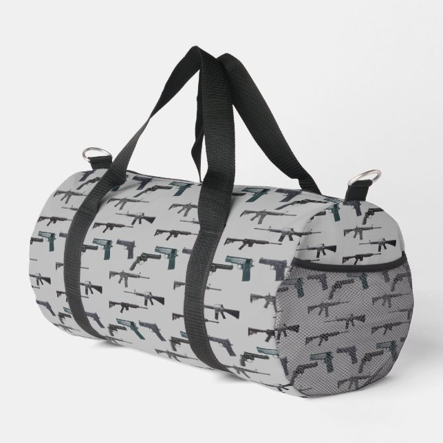 Waffenkollage Duffle Bag (Rechte Ecke)